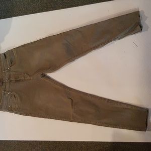 Zara taupe green jeans